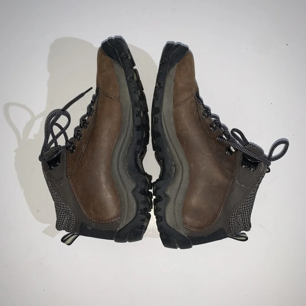 Timberland Boots Mens 7 Brown Leather Hiking Ankle Trail Outdoor 81694